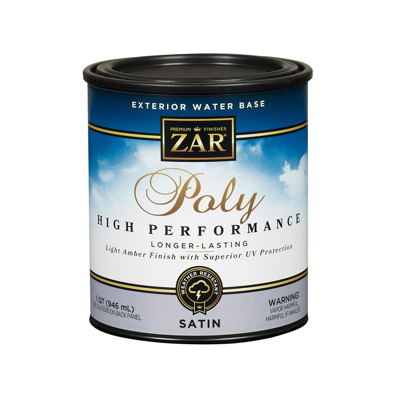 ZAR - ZAR Satin Light Amber Water-Based Polyurethane 1 qt