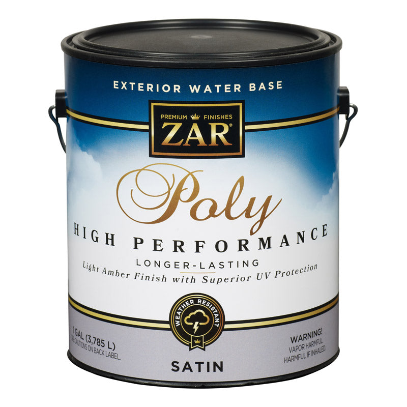 ZAR - ZAR Satin Light Amber Water-Based Polyurethane 1 gal - Case of 2