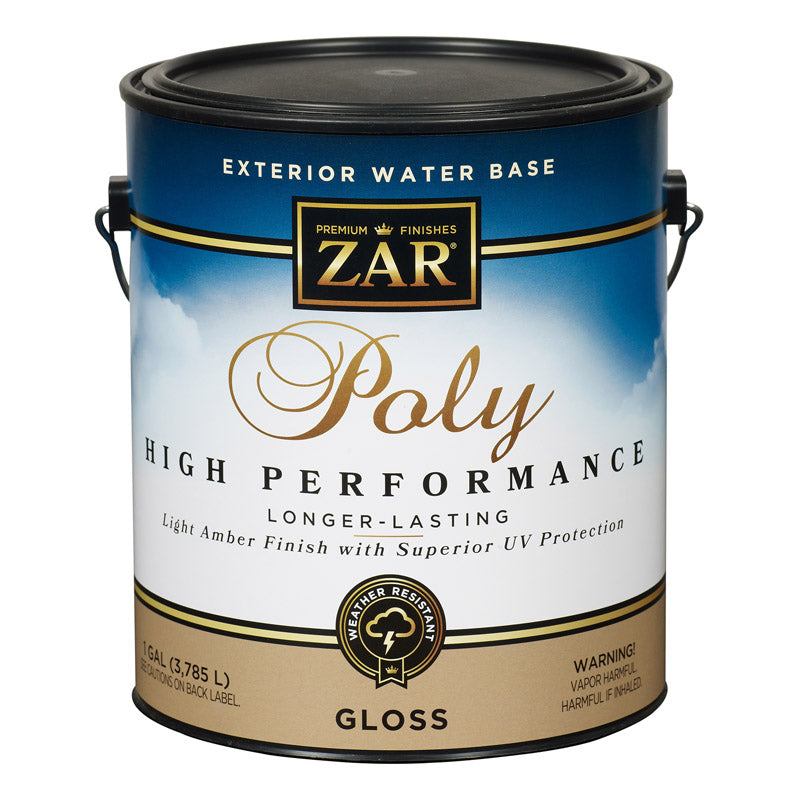 ZAR - ZAR Gloss Light Amber Water-Based Polyurethane 1 gal - Case of 2