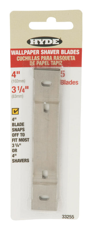 HYDE - Hyde 4 in. W Silver Steel Shaver Blade - Case of 10