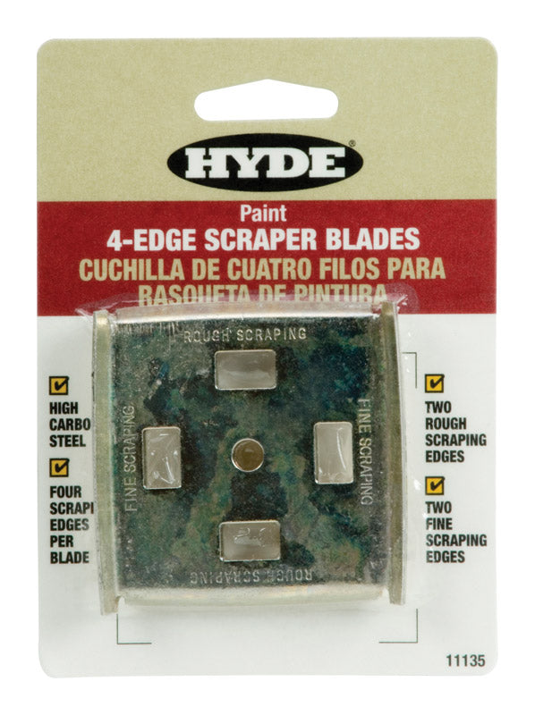 HYDE - Hyde 2-1/2 in. W High Carbon Steel 4-Edge Scraper Blade - Case of 5