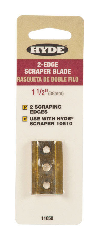 HYDE - Hyde 1-1/2 in. W High Carbon Steel Double Edge Scraper Blade - Case of 10