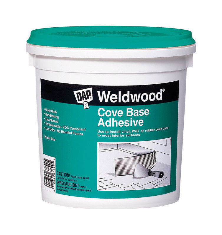 DAP - DAP Weldwood High Strength Synthetic Acrylic Latex Cove Base Adhesive 1 qt