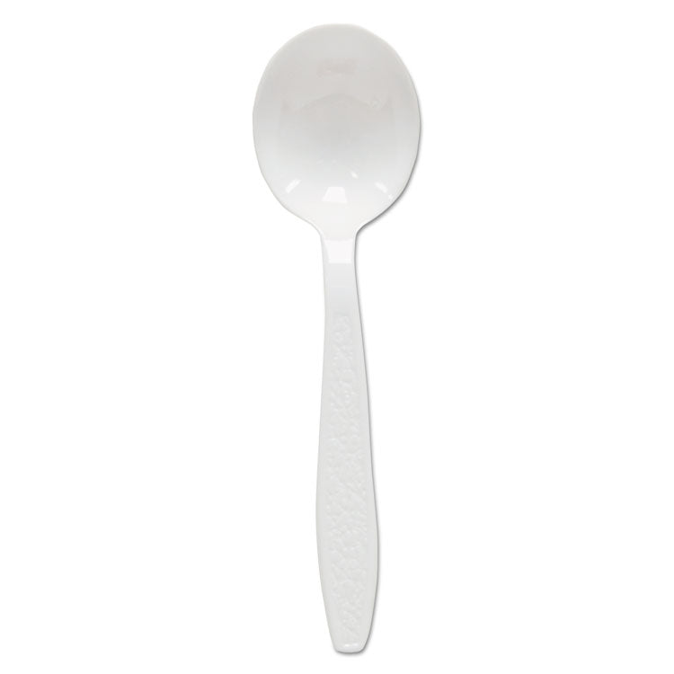 Dart - Heavyweight Polystyrene Soup Spoons, Guildware Design, White, 1000/Carton