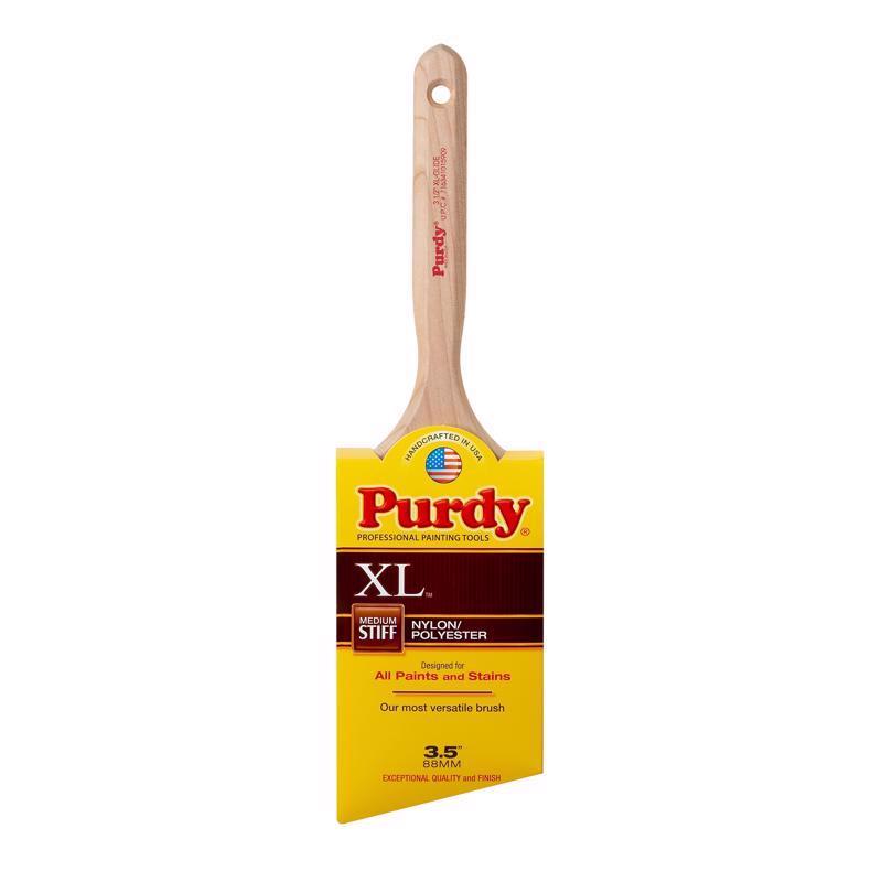 PURDY - Purdy XL Glide 3-1/2 in. Medium Stiff Angle Trim Paint Brush