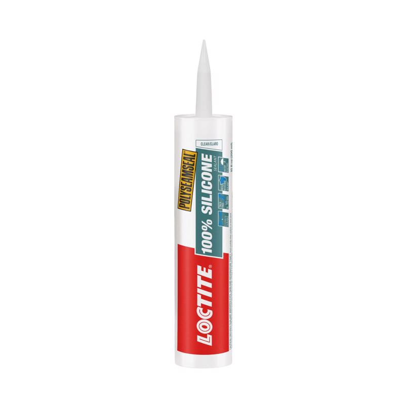 LOCTITE - Loctite Polyseamseal Clear Silicone Multipurpose Sealant 10 oz - Case of 12