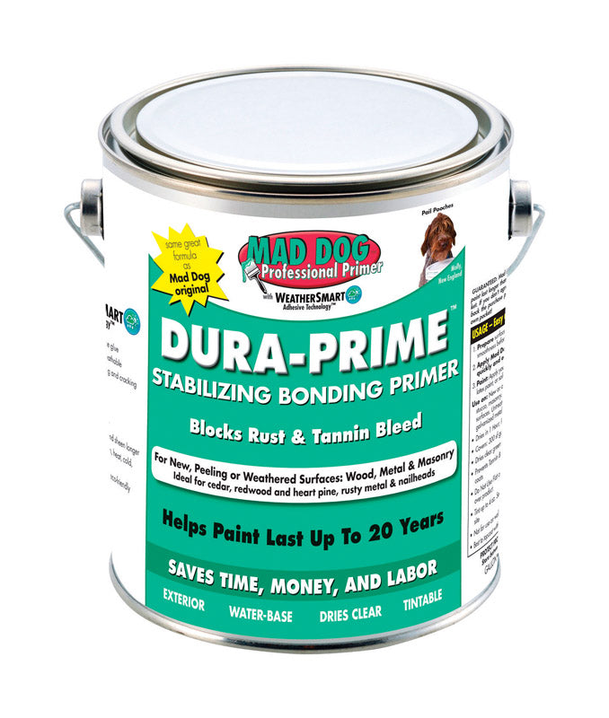 MAD DOG - Mad Dog Dura-Prime Clear Water-Based Acrylic Latex Bonding Primer 1 qt