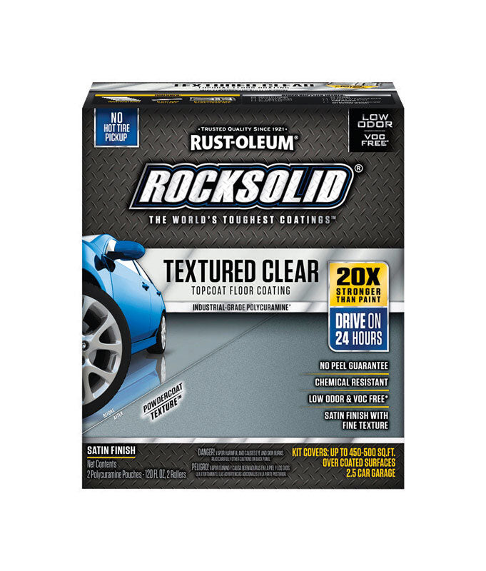 ROCKSOLID - Rust-Oleum RockSolid Clear Epoxy Floor Paint 120 oz