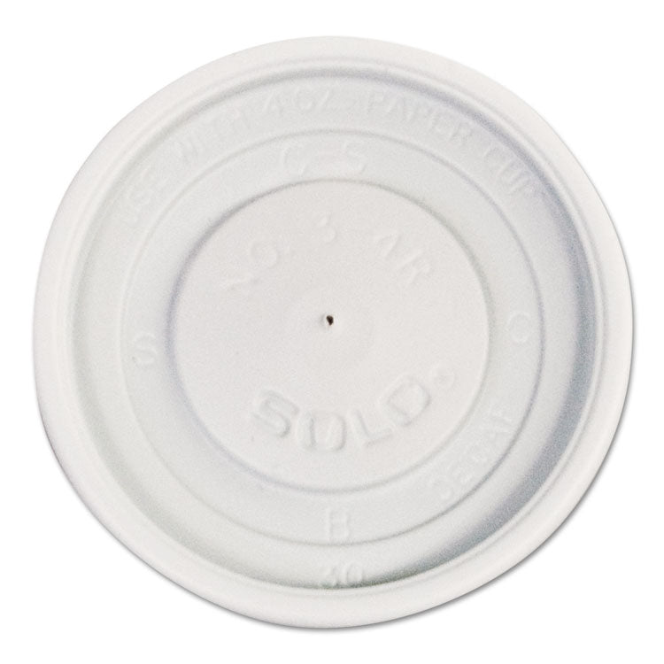 Dart - Polystyrene Vented Hot Cup Lids, Fits 4 oz Cups, White, 100/Pack, 10 Packs/Carton