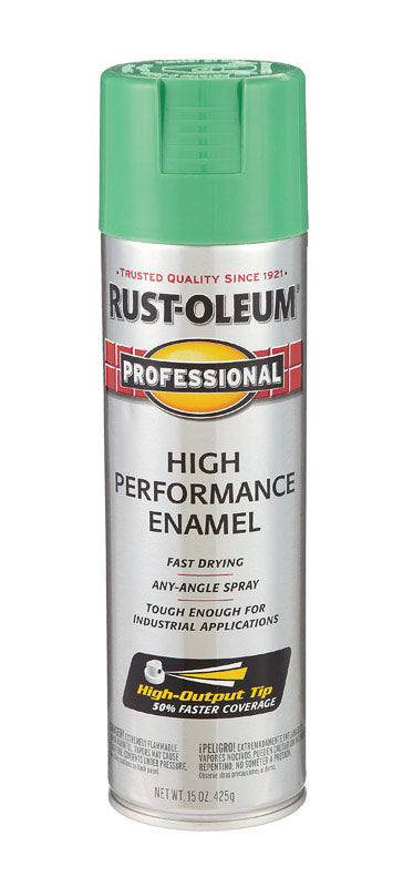 RUST-OLEUM - Rust-Oleum Professional Gloss Safety Green Spray Paint 15 oz - Case of 6