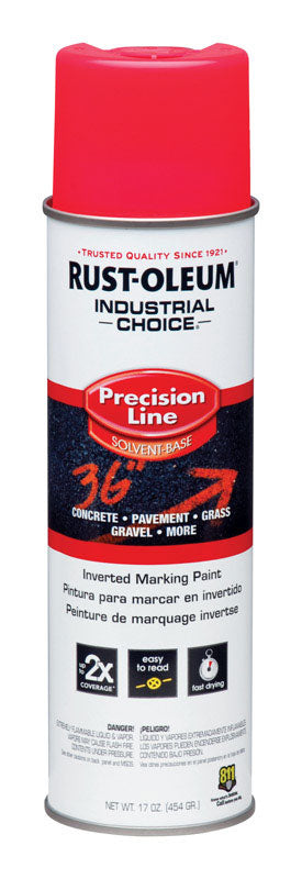 RUSTOLEUM - Rust-Oleum Industrial Choice Fluorescent Pink Inverted Marking Paint 17 oz - Case of 6