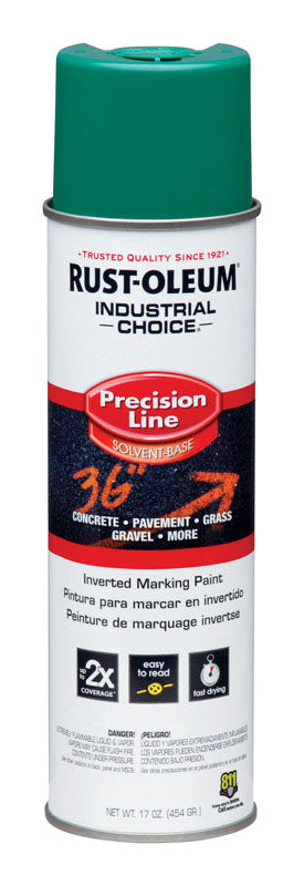 RUSTOLEUM - Rust-Oleum Industrial Choice System SB OSHA Safety Green Inverted Marking Paint 17 oz - Case of 6