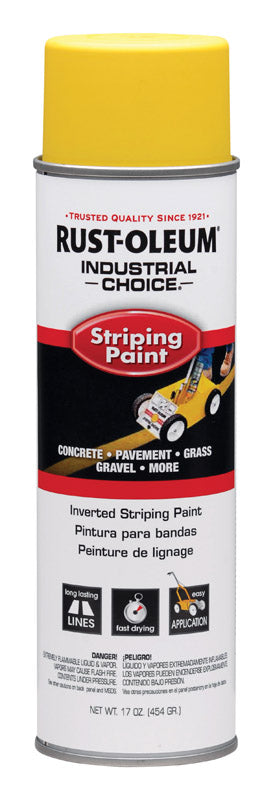 RUSTOLEUM - Rust-Oleum Industrial Choice Yellow Inverted Striping Paint 18 oz - Case of 6