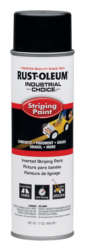 RUSTOLEUM - Rust-Oleum Industrial Choice Black Field Marking Paint 18 oz - Case of 6