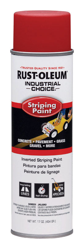 RUSTOLEUM - Rust-Oleum Industrial Choice Red Inverted Striping Paint 18 oz - Case of 6