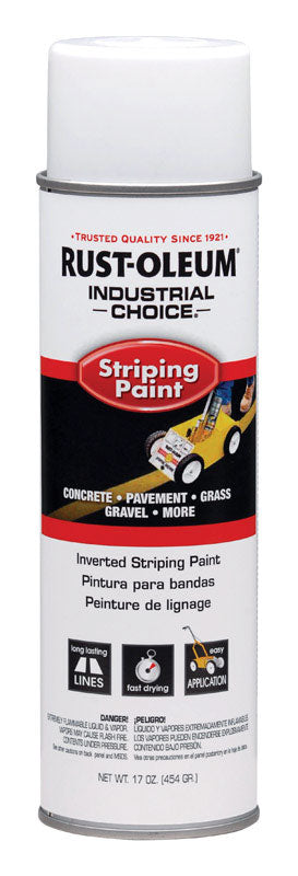 RUSTOLEUM - Rust-Oleum Industrial Choice White Inverted Striping Paint 18 oz - Case of 6