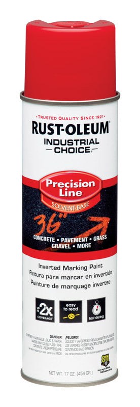 RUSTOLEUM - Rust-Oleum Industrial Choice Red Inverted Marking Paint 17 oz - Case of 6