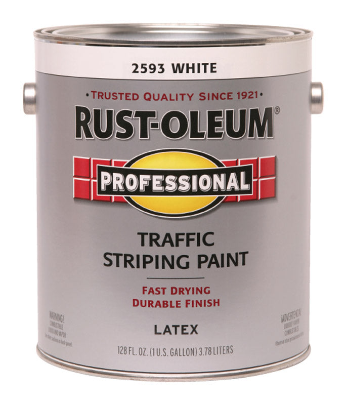 RUSTOLEUM - Rust-Oleum Professsional White Traffic Striping Paint 1 gal - Case of 2