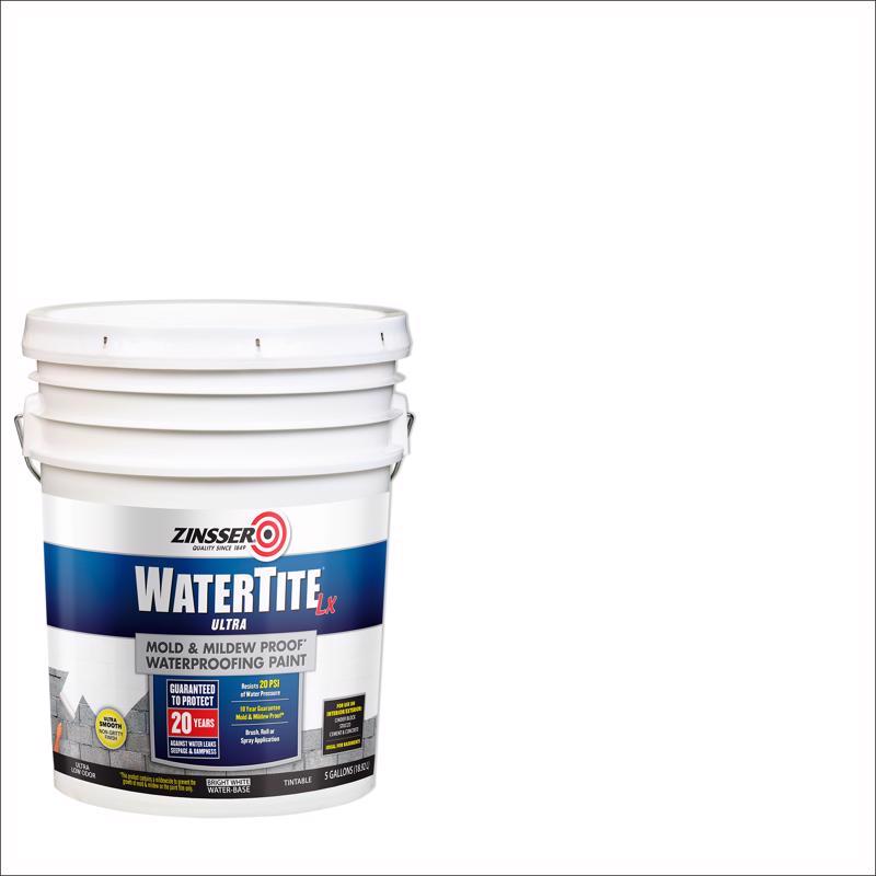 ZINSSER - Zinsser WaterTite-LX White Water-Based Styrene Acrylic Copolymer Waterproofing Paint 5 gal