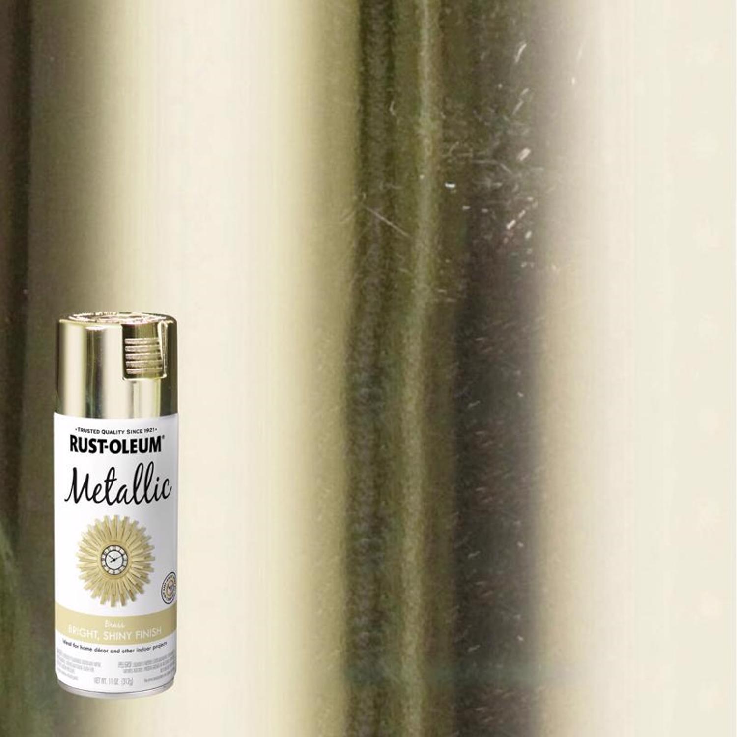 Rust-Oleum Specialty Metallic Brass Spray Paint 11 oz - Case of 6