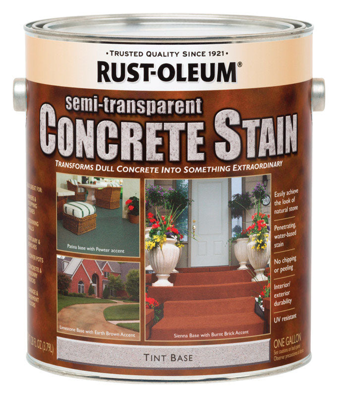 RUSTOLEUM - Rust-Oleum Semi-Transparent Tint Base Water-Based Acrylic Concrete Stain 1 gal