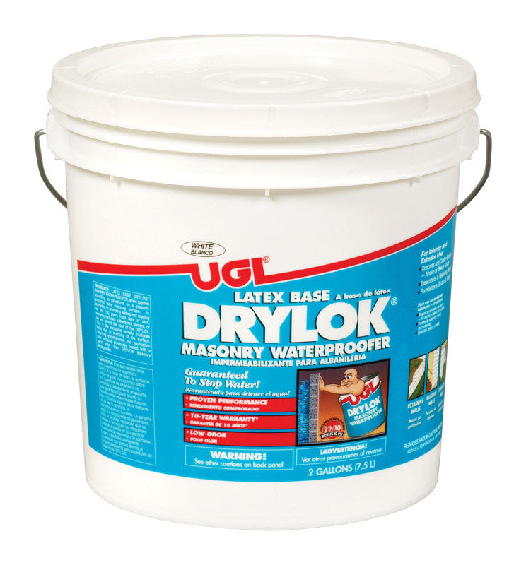 UGL - Drylok Flat White Latex Masonry Waterproof Sealer 2 gal