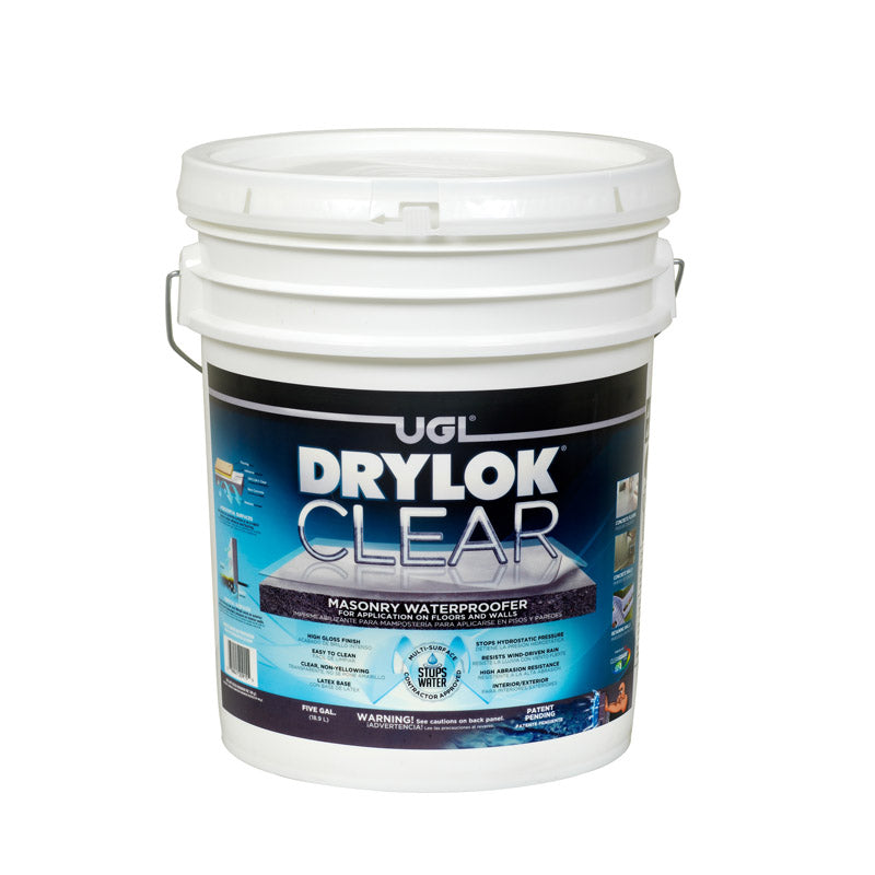 UGL - Drylok Floor and Wall Clear Water-Based Latex Masonry Waterproof Sealer 5 gal