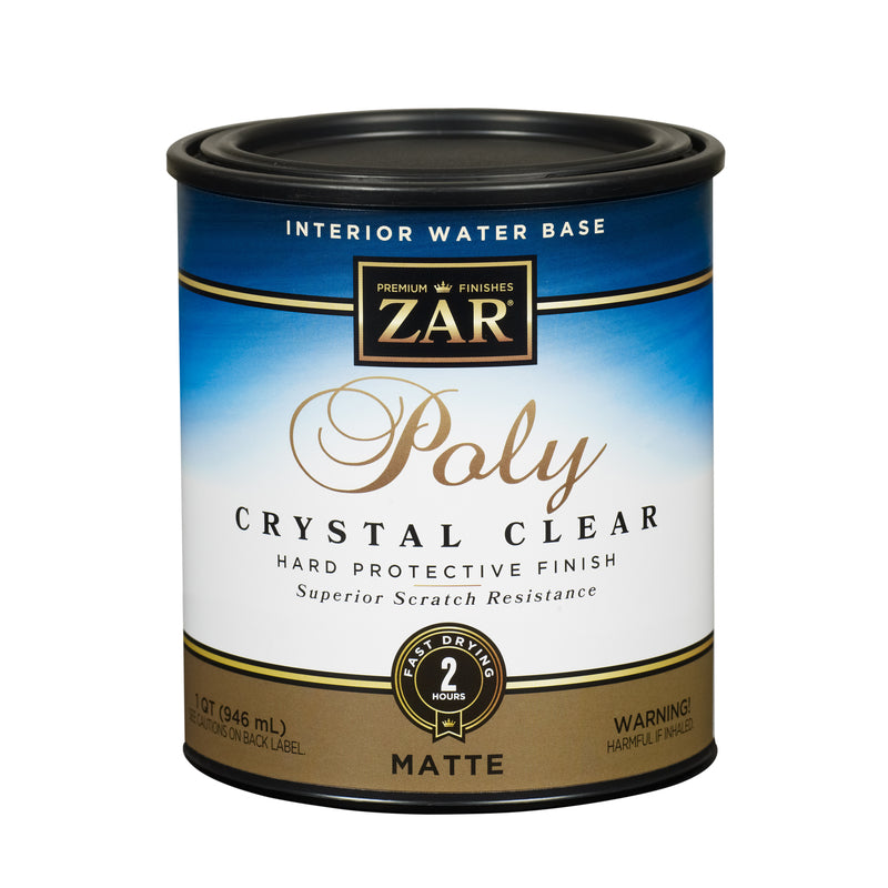 UNITED GILSONITE LAB - ZAR Antique Flat Clear Water-Based Polyurethane 1 qt - Case of 4