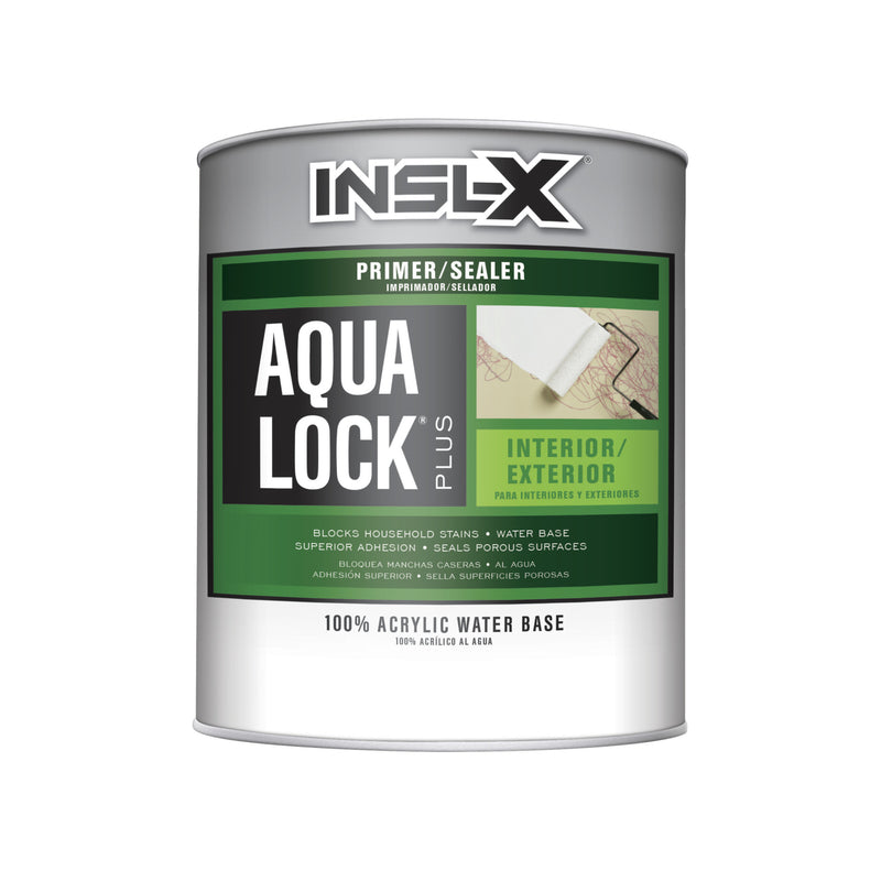 INSL-X - Insl-X Aqua Lock White Flat Water-Based Acrylic Primer and Sealer 1 qt