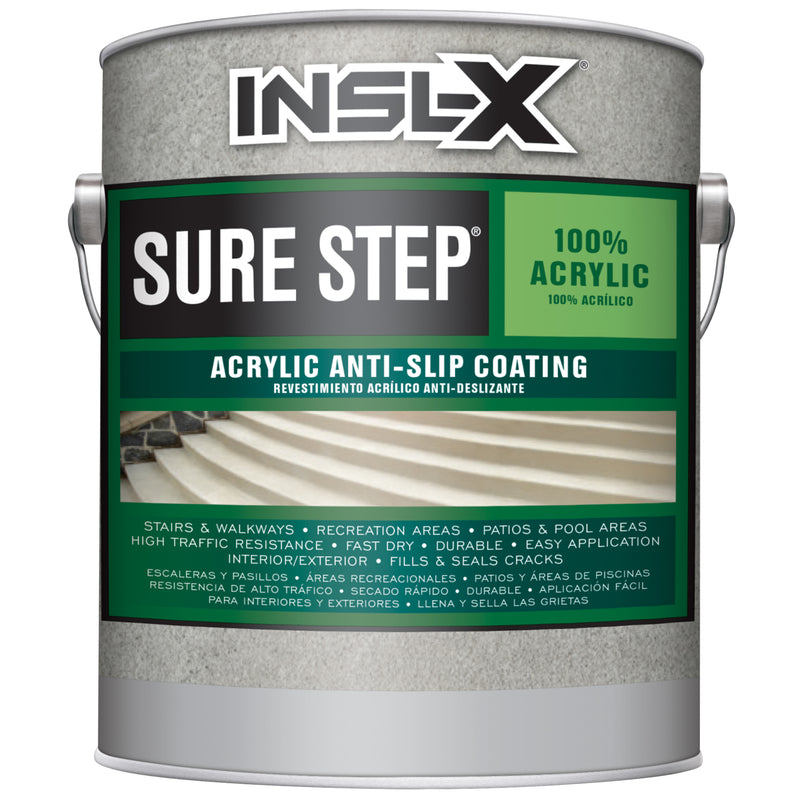 INSL-X - Insl-X Sure Step Flat Pine Green Water-Based Acrylic Copolymer Concrete Floor Paint 1 gal - Case of 2