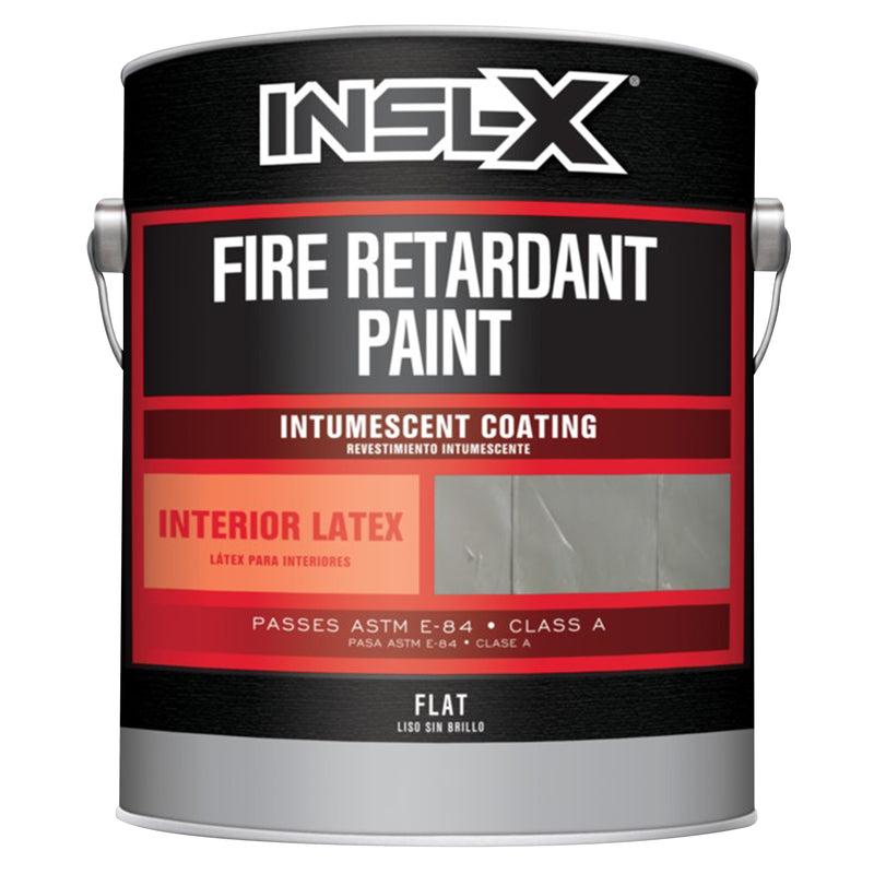 INSL-X - Insl-X White Flat Acrylic Fire Retardant Paint 1 gal