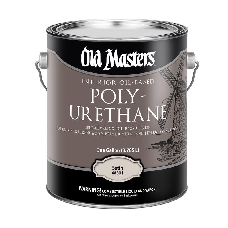 OLD MASTERS - Old Masters Satin Clear Oil-Based Polyurethane 1 gal - Case of 2