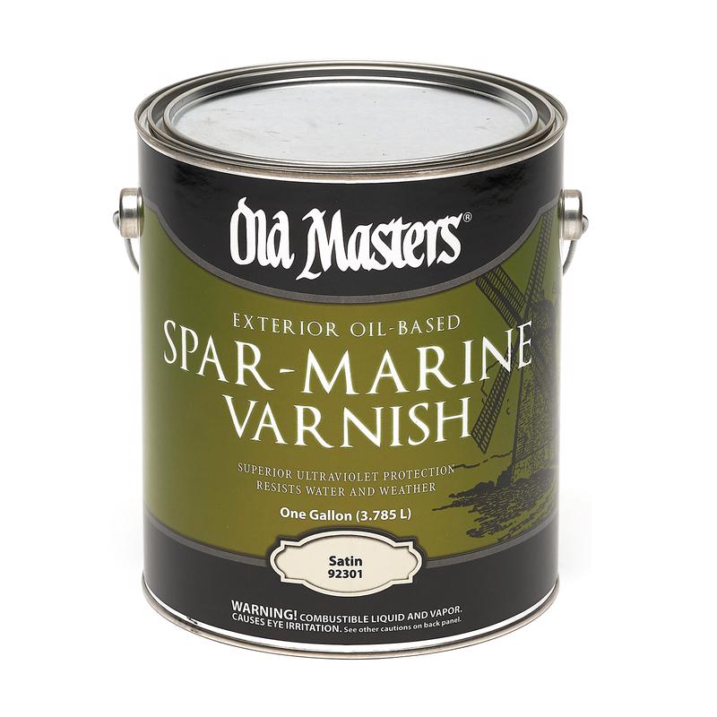 OLD MASTERS - Old Masters Satin Clear Oil-Based Marine Spar Varnish 1 gal - Case of 2