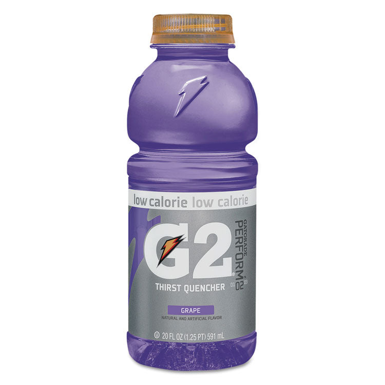 Gatorade - G2 Perform 02 Low-Calorie Thirst Quencher, Grape, 20 oz Bottle, 24/Carton