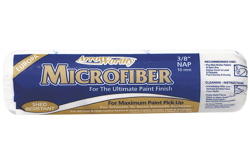 ARROWORTHY - ArroWorthy Microfiber 14 in. W X 3/8 in. Mini Paint Roller Cover 1 pk