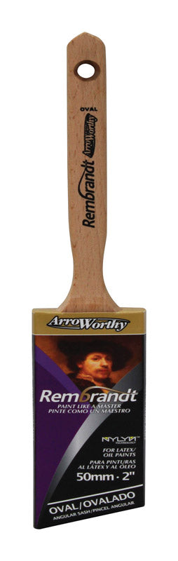 ARROWORTHY - ArroWorthy Rembrandt 2 in. Semi-Oval Angle Paint Brush [6420 2]