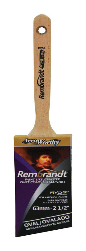 ARROWORTHY - ArroWorthy Rembrandt 2-1/2 in. Semi-Oval Angle Paint Brush