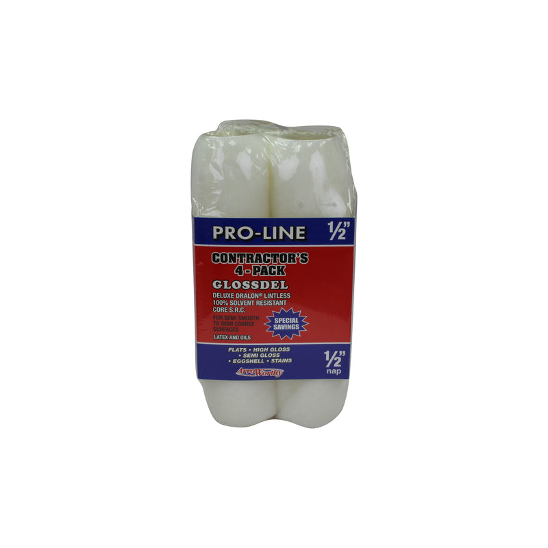 ARROWORTHY - ArroWorthy Pro-Line Dralon 9 in. W X 1/2 in. Paint Roller Cover 4 pk