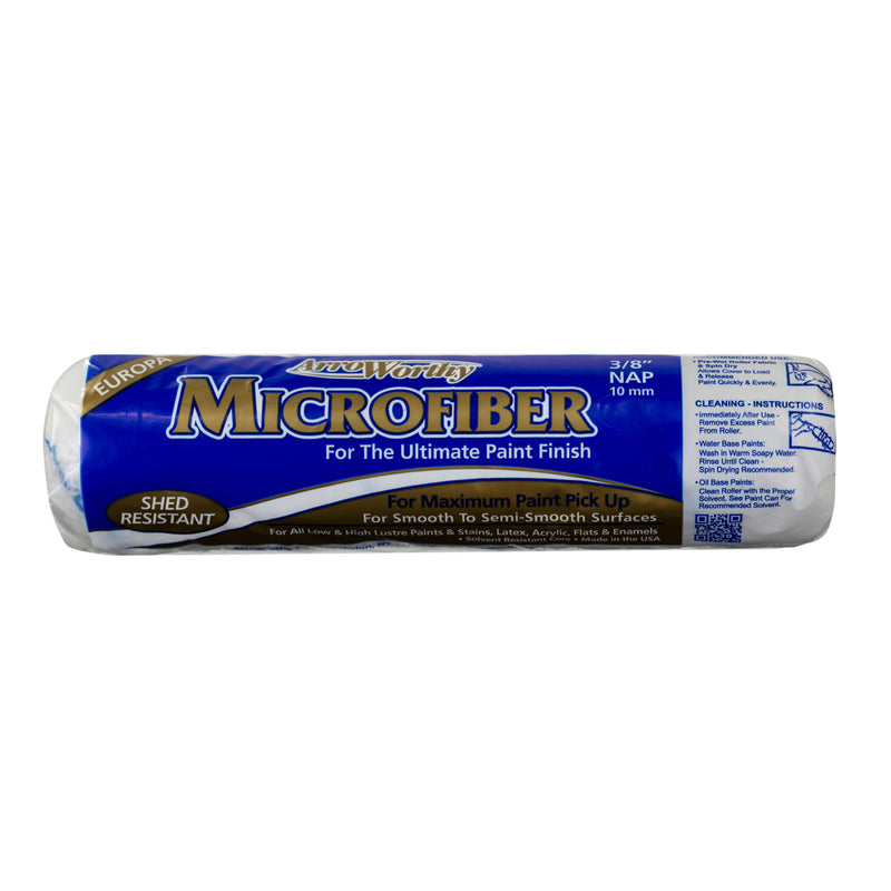 ARROWORTHY - ArroWorthy Microfiber 9 in. W X 3/8 in. Paint Roller Cover 1 pk