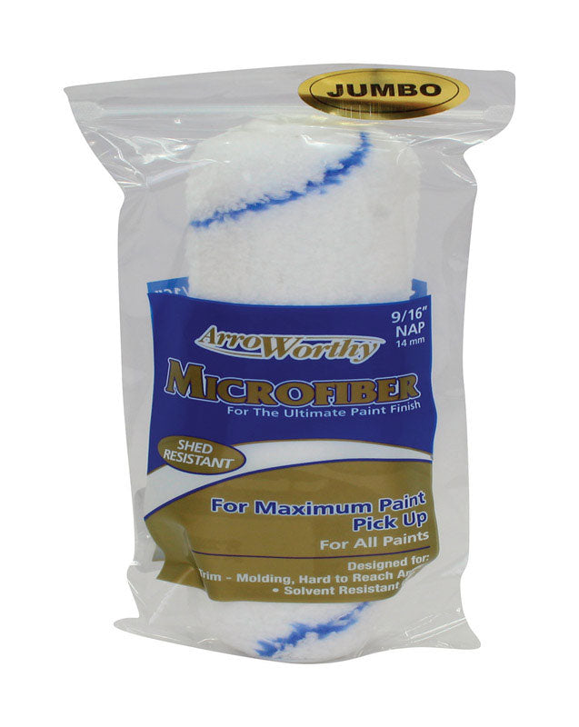 ARROWORTHY - ArroWorthy Microfiber 6.5 in. W X 9/16 in. Jumbo Mini Paint Roller Cover 1 pk