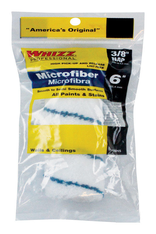 WHIZZ - Whizz Microfiber 6 in. W X 3/8 in. Jumbo Mini Paint Roller Cover 1 pk