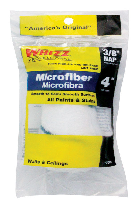 WHIZZ - Whizz Microfiber 4 in. W X 3/8 in. Jumbo Mini Paint Roller Cover 1 pk