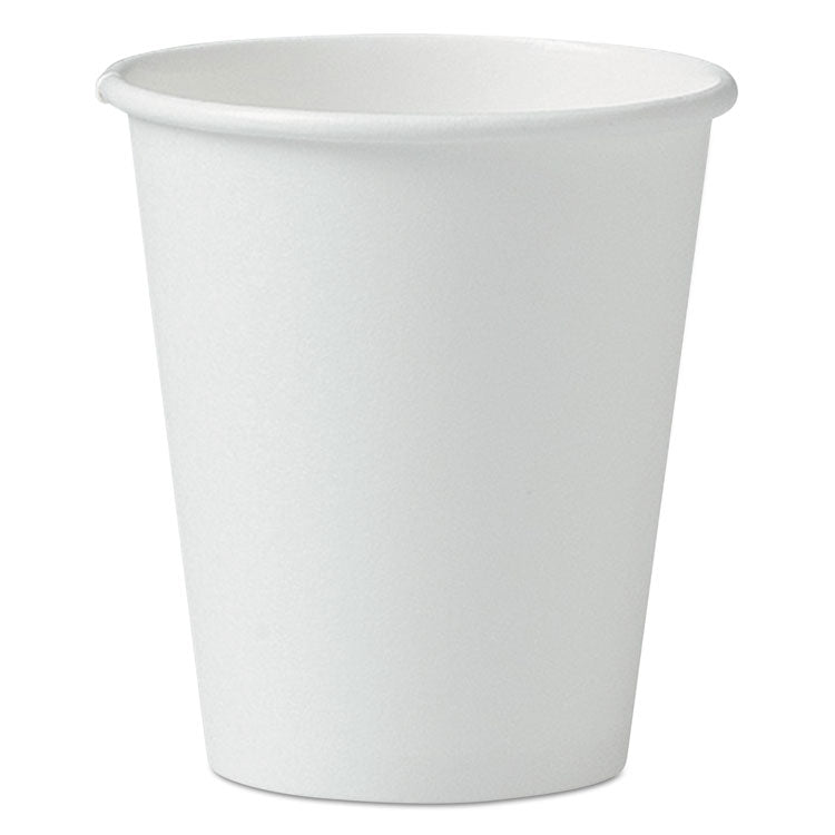 Dart - Single-Sided Poly Paper Hot Cups, 6 oz, White, 50/Pack, 20 Packs/Carton