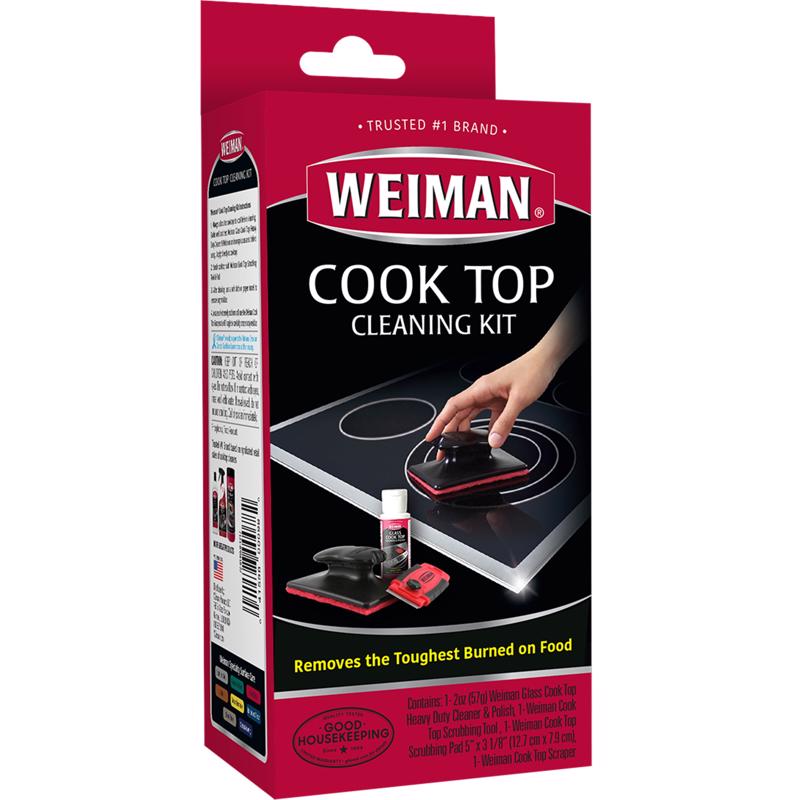 WEIMAN PRODUCTS - Weiman No Scent Cooktop Cleaner Starter Kit 1 box Sponge - Case of 6