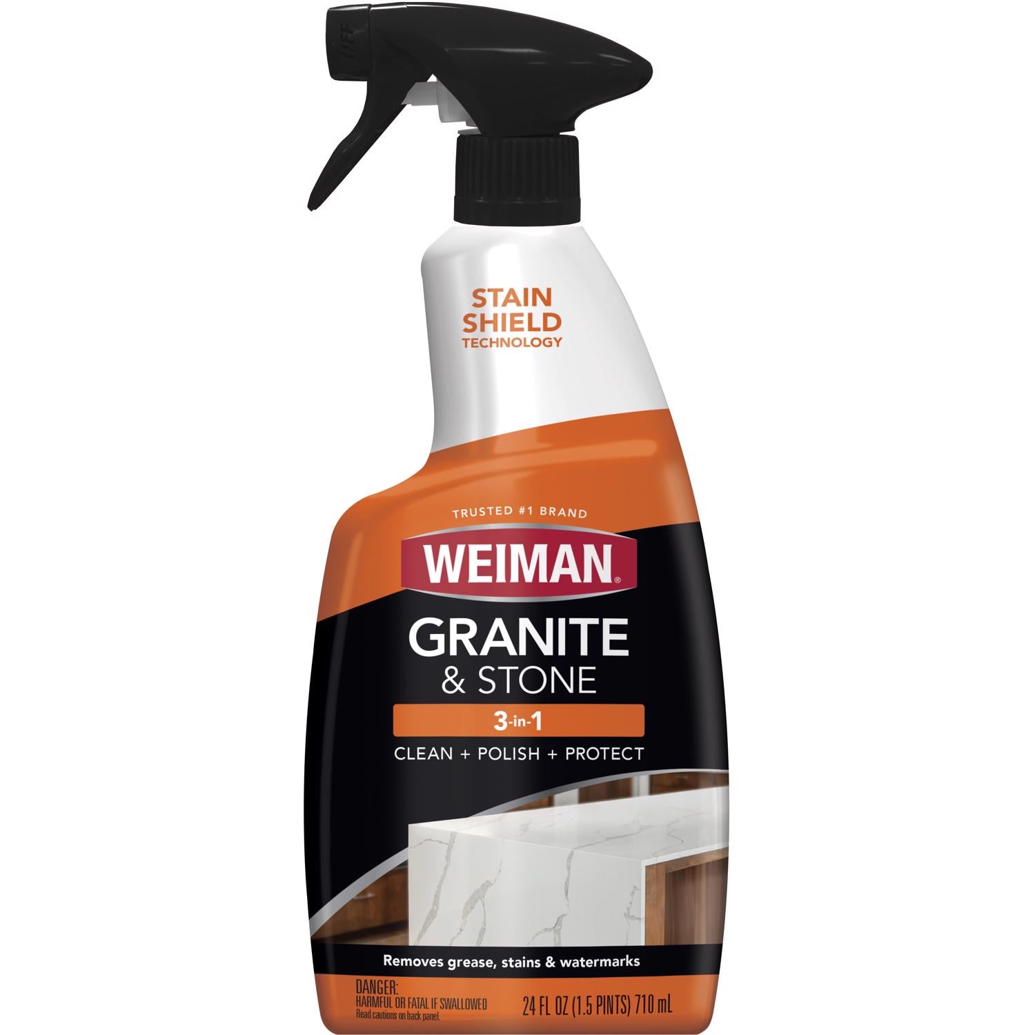 Weiman Citrus Scent Granite and Stone Polish 24 oz Liquid - Case of 6