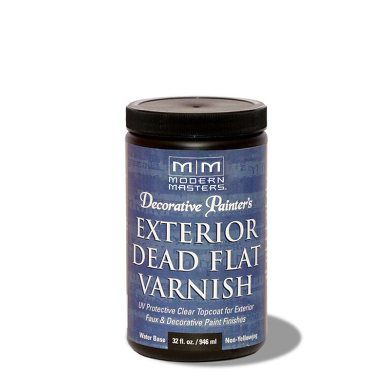 MODERN MASTERS - Modern Masters Semi-Gloss Clear Water-Based Dead Flat Varnish 32 oz [DP61232]