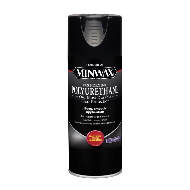 MINIWAX - Minwax Warm Satin Clear Oil-Based Fast-Drying Polyurethane Spray 11.5 oz