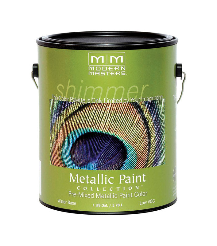 MODERN MASTERS - Modern Masters Shimmer Metallic Pearl White Water-Based One Step Paint 1 gal