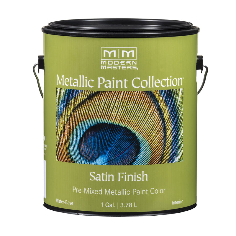 MODERN MASTERS - Modern Masters Shimmer Satin Pale Gold Water-Based Metallic Paint 1 gal