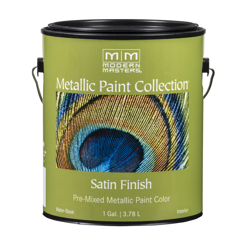 MODERN MASTERS - Modern Masters Shimmer Satin Pharaoh's Gold Water-Based Metallic Paint 1 gal